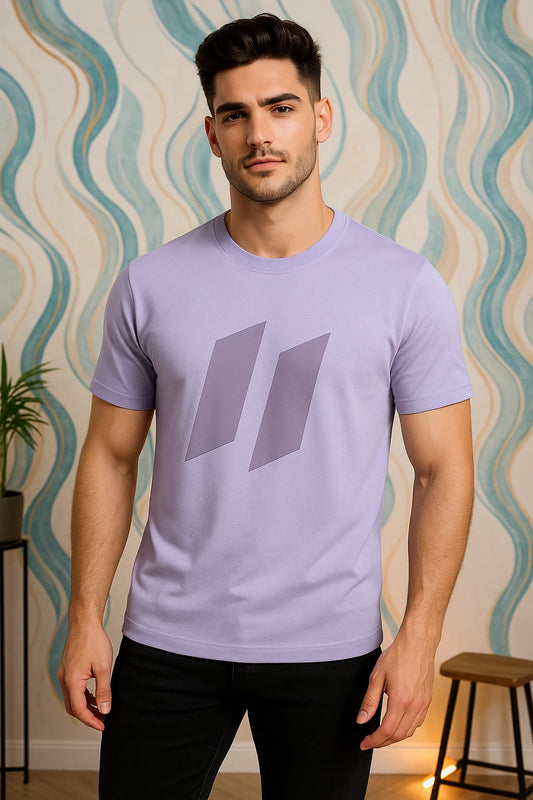 Unisex Cotton T-Shirt – Luxury Dark Stripes Design