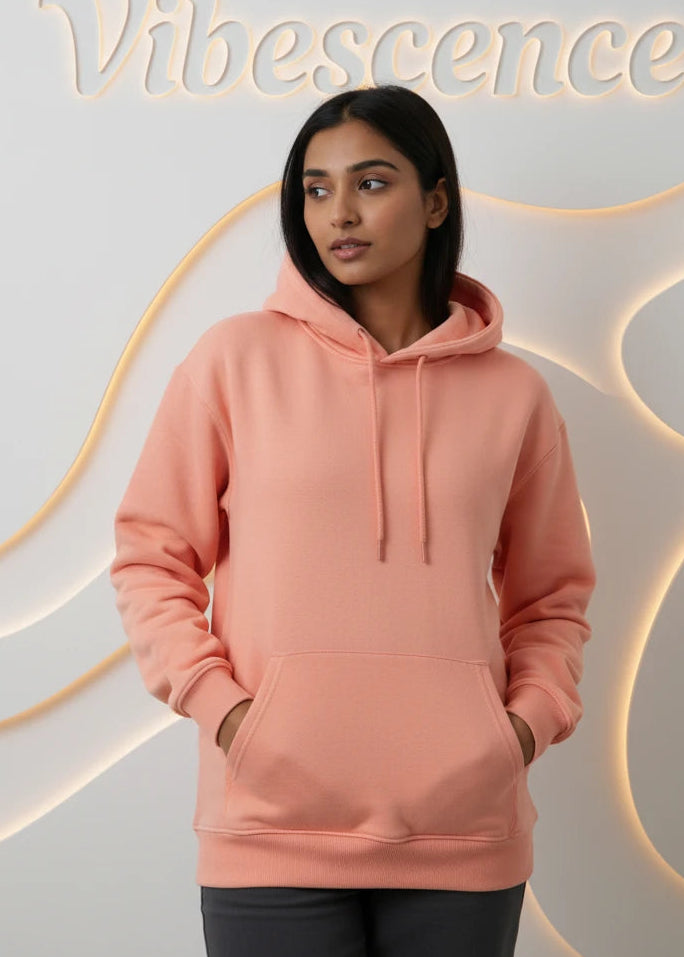 Unisex Hooded Sweatshirt - Premium 100% Cotton Sweatshirt (Coral) Unisex Hooded Sweatshirt - Premium 100% Cotton Sweatshirt (Coral)