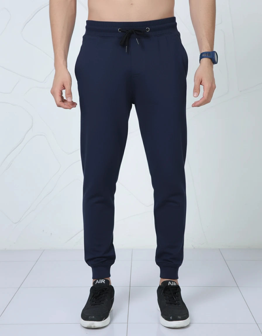 Unisex Joggers Relaxed Fit Soft Cotton (Navy Blue) Unisex Joggers Relaxed Fit Soft Cotton (Navy Blue)