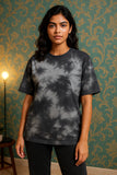 Unisex Tie Dye Oversized T-Shirt – 260 GSM Premium (White Black) Unisex Tie Dye Oversized T-Shirt – 260 GSM Premium (White Black)