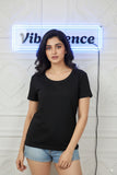 Women’s Everyday Wear Cotton T-Shirt – Soft & Durable (Black) Women’s Everyday Wear Cotton T-Shirt – Soft & Durable (Black)