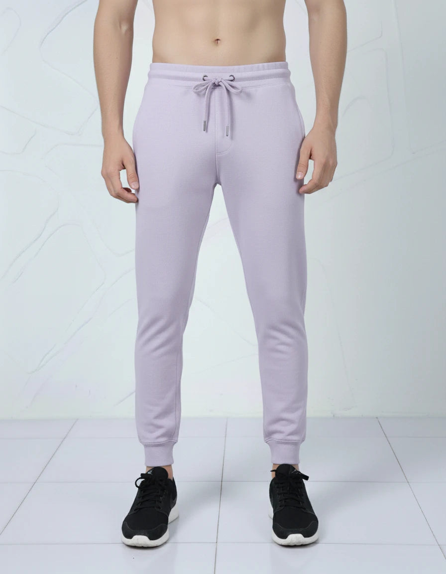 Unisex Joggers Relaxed Fit Soft Cotton (Lavender) Unisex Joggers Relaxed Fit Soft Cotton (Lavender)