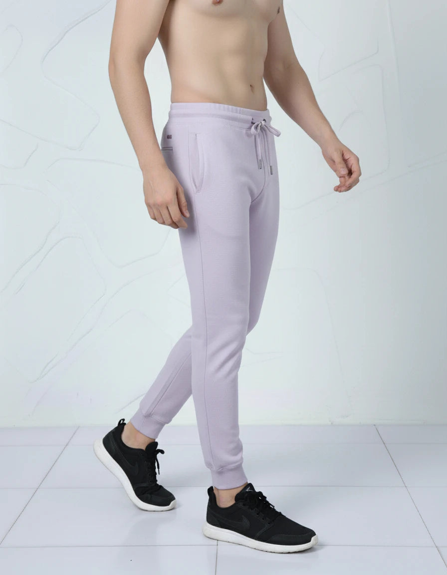 Unisex Joggers Relaxed Fit Soft Cotton (Lavender) Unisex Joggers Relaxed Fit Soft Cotton (Lavender)