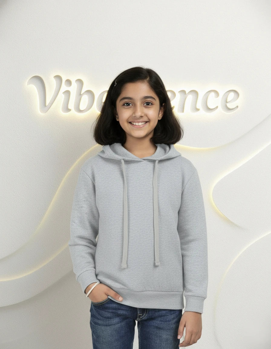 Unisex Cotton Hoodie for Kids - Play-Ready Comfort Sweatshirt (Grey Melange) Unisex Cotton Hoodie for Kids - Play-Ready Comfort Sweatshirt (Grey Melange)