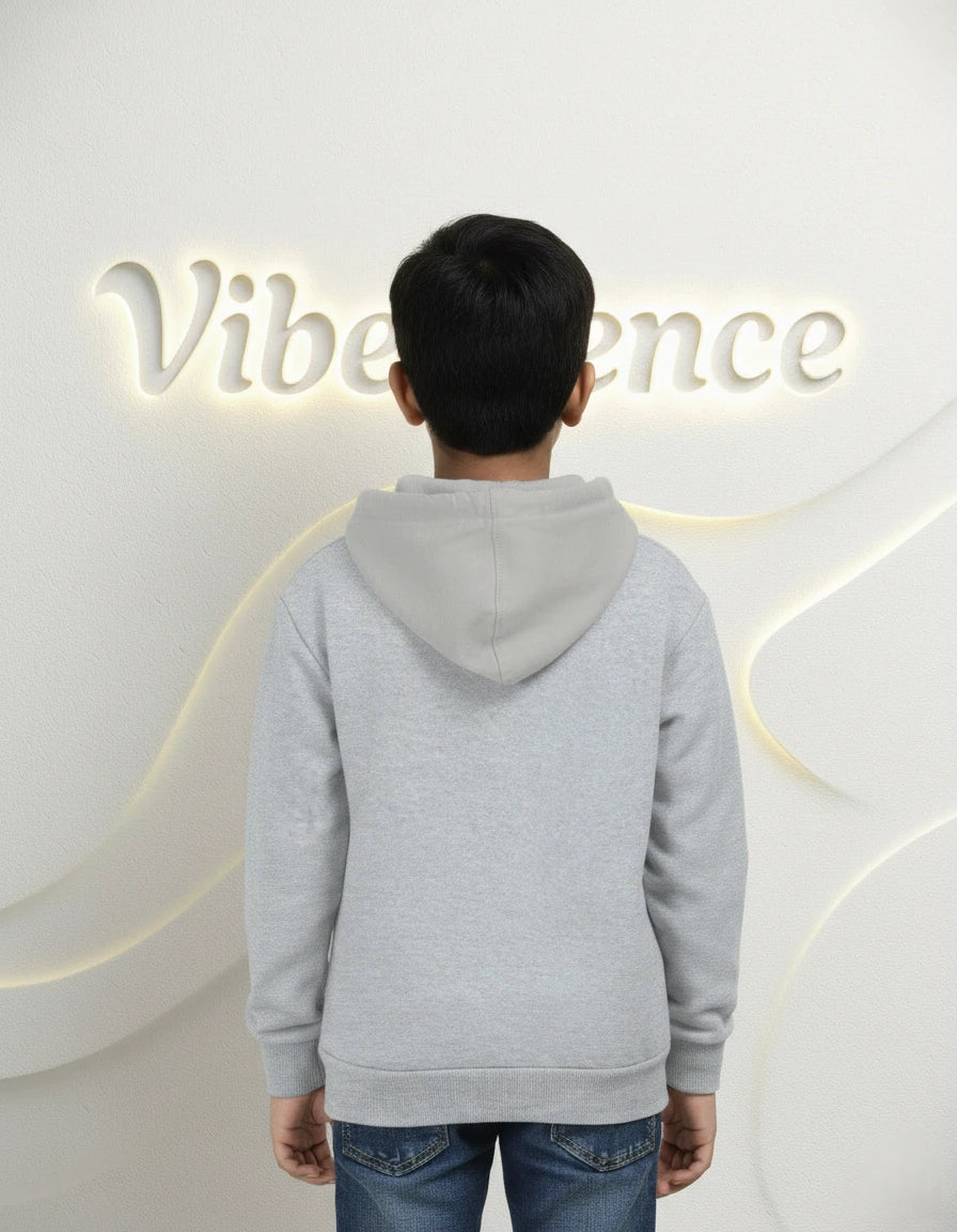 Unisex Cotton Hoodie for Kids - Play-Ready Comfort Sweatshirt (Grey Melange) Unisex Cotton Hoodie for Kids - Play-Ready Comfort Sweatshirt (Grey Melange)
