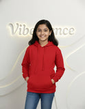 Unisex Cotton Hoodie for Kids - Play-Ready Comfort Sweatshirt (Red) Unisex Cotton Hoodie for Kids - Play-Ready Comfort Sweatshirt (Red)