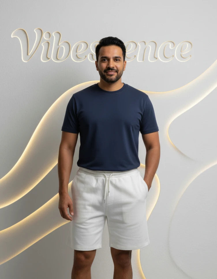 Unisex Terry Shorts with Drawcord Waist (White) Unisex Terry Shorts with Drawcord Waist (White)