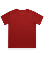 Boy’s Cotton Crew Neck T-Shirt – Pre-Shrunk & Long-Lasting (Red)