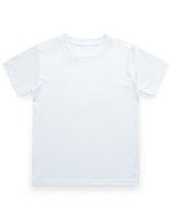 Boy’s Cotton Crew Neck T-Shirt – Pre-Shrunk & Long-Lasting (White)