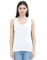 Everyday Essential Women’s Tank Top - Comfortable & Durable Cotton (White)