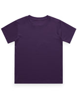 Boy’s Cotton Crew Neck T-Shirt – Pre-Shrunk & Long-Lasting (Purple)