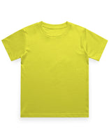 Boy’s Cotton Crew Neck T-Shirt – Pre-Shrunk & Long-Lasting (New Yellow)