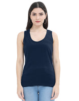 Everyday Essential Women’s Tank Top - Comfortable & Durable Cotton (Navy Blue)