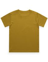 Boy’s Cotton Crew Neck T-Shirt – Pre-Shrunk & Long-Lasting (Mustard Yellow)