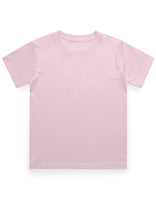 Boy’s Cotton Crew Neck T-Shirt – Pre-Shrunk & Long-Lasting (Light Baby Pink)