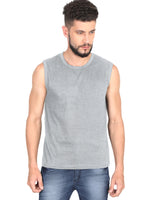 Men’s Tank Top - Stylish Regular Fit, Lightweight & Breathable Cotton (Grey Melange)