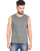 Men’s Tank Top - Stylish Regular Fit, Lightweight & Breathable Cotton (Charcoal Melange)