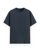 Unisex Essential Poly-Cotton Blend Tee (Navy Melange)