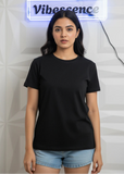 Premium Supima Cotton Plain T-Shirt for Men & Women (Black)