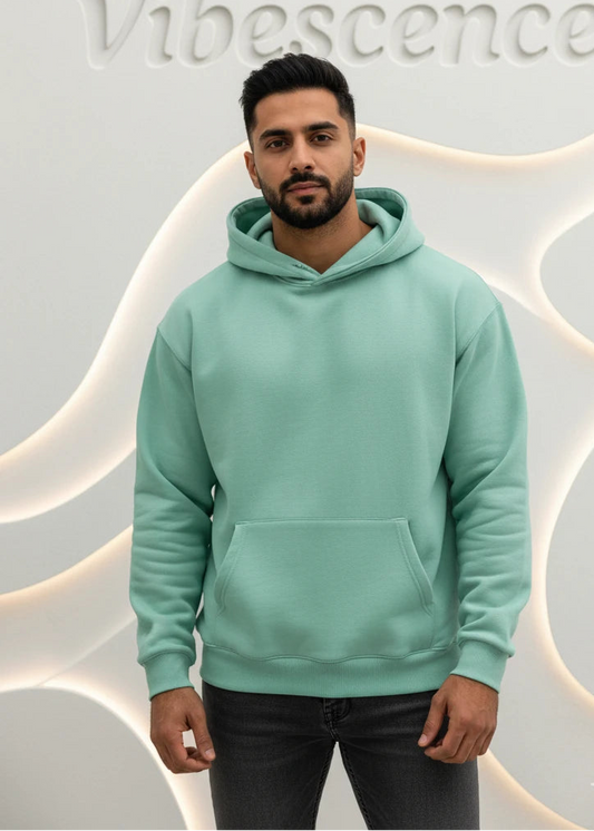 Unisex Hooded Sweatshirt - Premium 100% Cotton Sweatshirt (Mint)