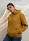 Unisex Hooded Sweatshirt - Premium 100% Cotton Sweatshirt (Mustard Yellow)