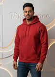Unisex Hooded Sweatshirt - Premium 100% Cotton Sweatshirt (Red)