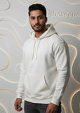 Unisex Hooded Sweatshirt - Premium 100% Cotton Sweatshirt (White)