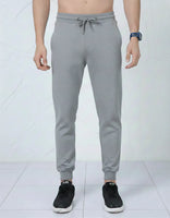 Unisex Joggers Relaxed Fit Soft Cotton (Grey Melange)