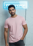 Unisex Premium Cotton Stretch T-Shirt (Light Baby Pink)