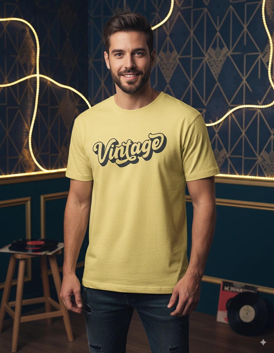 Unisex Regular Fit Tee - Vintage Print Edition