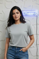 Women’s Everyday Wear Cotton T-Shirt – Soft & Durable (Grey Melange)