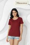 Women’s Everyday Wear Cotton T-Shirt – Soft & Durable (Red)