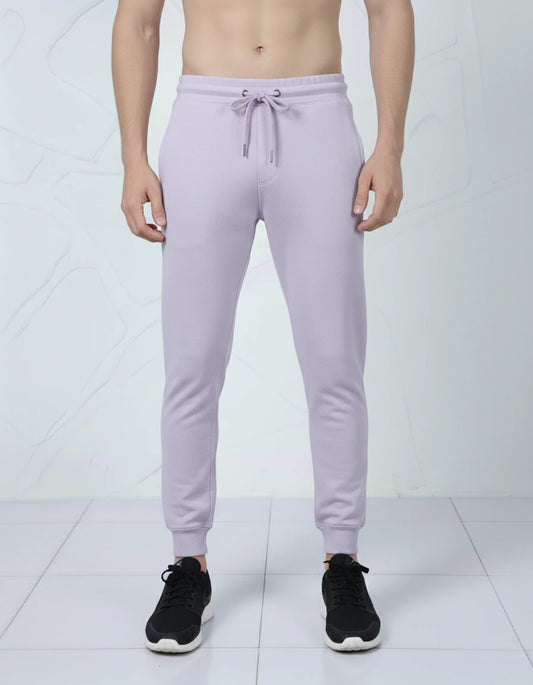 Unisex Joggers Relaxed Fit Soft Cotton (Lavender)