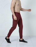 Unisex Joggers Relaxed Fit Soft Cotton (Maroon)
