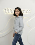 Unisex Cotton Hoodie for Kids - Play-Ready Comfort Sweatshirt (Grey Melange)